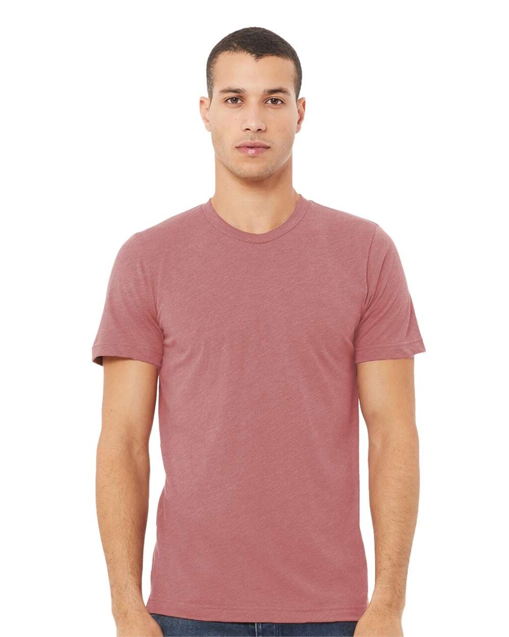 BELLA + CANVAS Triblend Crewneck Short Sleeve T-Shirt for Summer Wear & Custom Print Everyday Tee